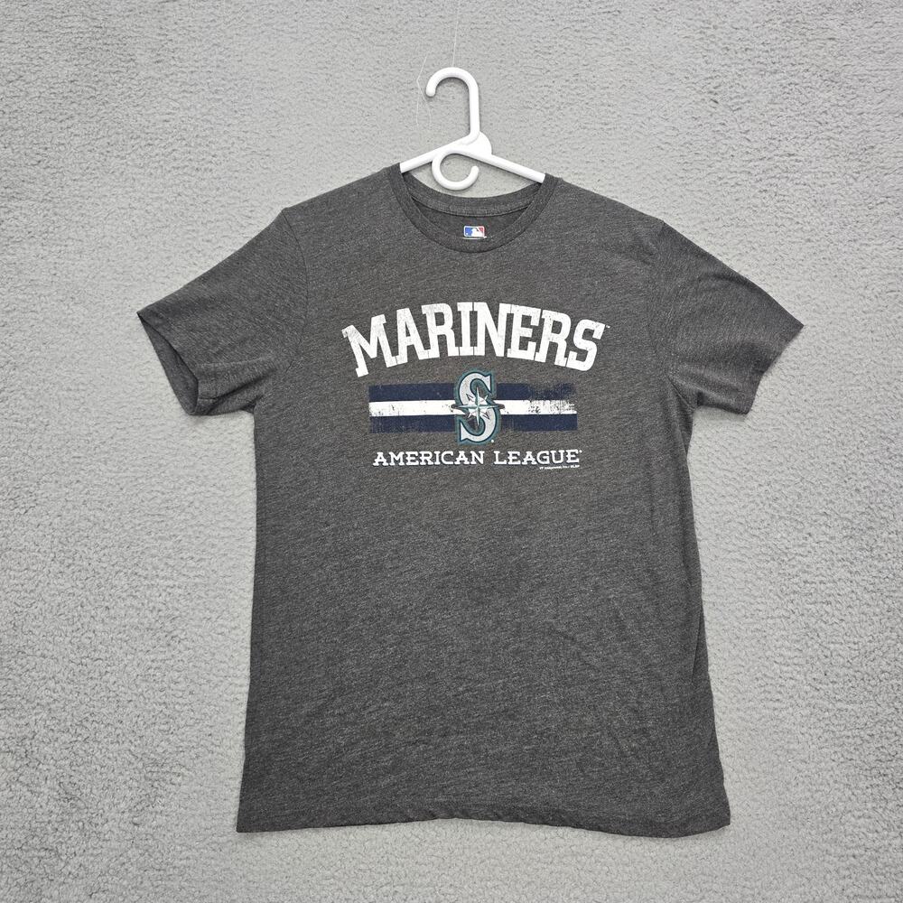 seattle mariners shirt Mens Medium Grey MLB Genuine Merchandise Cotton